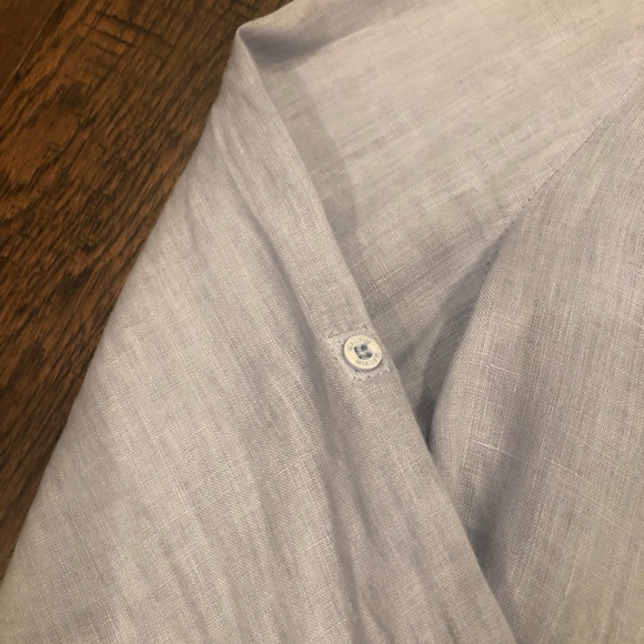 - - Malvin I Love Linen Blue Tunic Size Small US6 - Picture 5 of 9
